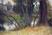 Charles-Amable Lenoir Landscape close to the artist's house in Fouras painting